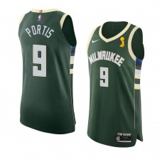 Milwaukee Bucks Bobby Portis 2021 NBA Finals Champions Authentic Icon Jersey Hunter Green