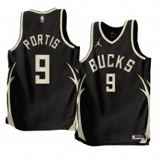 Milwaukee Bucks Bobby Portis 2022-23 Statement Edition Jersey Black