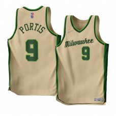 Bobby Portis Milwaukee Bucks Earned Edition 2022-23 Jersey Cream Men