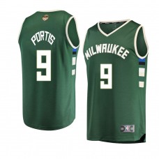 Milwaukee Bucks Bobby Portis 2021 NBA Finals Icon Edition Jersey Green