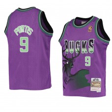 Milwaukee Bucks Bobby Portis 1996-97 Hardwood Classics Reload Jersey Purple