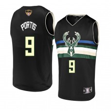 Milwaukee Bucks Bobby Portis 2021 NBA Finals Statement Edition Jersey Black