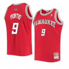 Milwaukee Bucks Bobby Portis Hardwood Classics Swingman Jersey Red