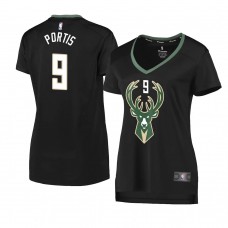 Milwaukee Bucks Bobby Portis Women's Statement Edition Replica Player Jersey Black