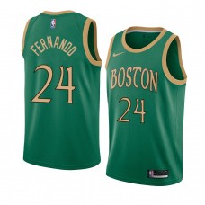 Boston Celtics 2021 Bruno Fernando Earned Edition Swingman Jersey Green