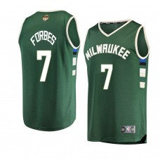 Milwaukee Bucks Bryn Forbes 2021 NBA Finals Icon Edition Jersey Green