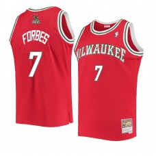 Milwaukee Bucks Bryn Forbes Hardwood Classics Swingman Jersey Red