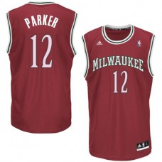 Jabari Parker Jersey-2014 NBA Draft Pick Milwaukee Bucks #12 Revolution 30 Swingman Red Jersey