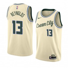 Men's Milwaukee Bucks Cameron Reynolds Cream Jersey - City Edition