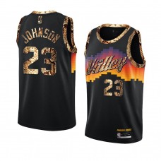 Phoenix Suns Cameron Johnson Python Skin 2021 Exclusive Edition Jersey Black