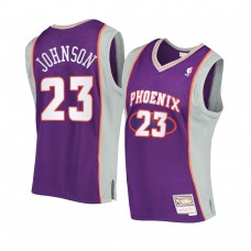 Phoenix Suns #23 Cameron Johnson Hardwood Classics Authentic Jersey Purple