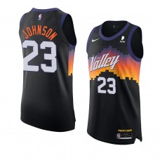 Phoenix Suns Cameron Johnson City Edition Authentic Jersey Black