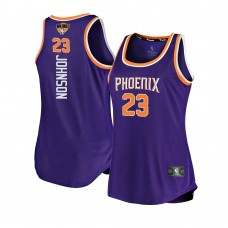 Phoenix Suns Cameron Johnson Women 2021 NBA Playoffs Tank Jersey Purple