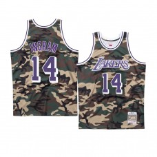 Los Angeles Lakers #14 Brandon Ingram Camo Woodland Camo Jersey