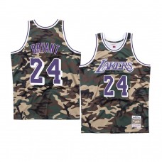 Los Angeles Lakers #24 Kobe Bryant Camo Woodland Camo Jersey