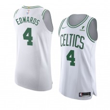 Carsen Edwards Boston Celtics Association Authentic Vistaprint Patch Jersey 2020-21 White