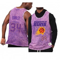 Phoenix Suns Charles Barkley Quintessential Worn Out Tank Top Jersey Purple