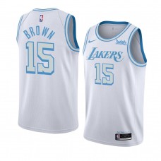 Lakers Chaundee Brown Men's City Edition Jersey White