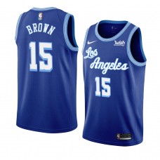 Lakers Chaundee Brown Men's Hardwood Classics Jersey Blue