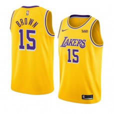 Lakers Chaundee Brown Men's Icon Edition Jersey Gold