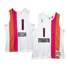 Miami Heat Chris Bosh Hardwood Classics Jersey White