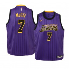 2018-19 Youth Los Angeles Lakers JaVale McGee Name  City Edition Jersey Purple