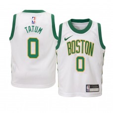 2018-19 Youth Boston Celtics Jayson Tatum Name  City Edition Jersey White