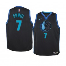 Youth Dallas Mavericks Dwight Powell Name  City Edition Jersey Anthracite