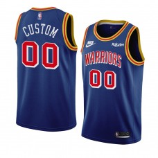 Golden State Warriors Custom Classic Edition 75th anniversary Jersey Blue