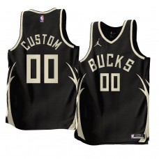 Milwaukee Bucks Custom 2022-23 Statement Edition Jersey Black