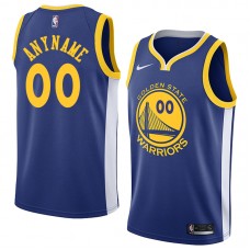 Men's Golden State Warriors #00 Custom Blue Nike New Swingman Icon Edition Jersey