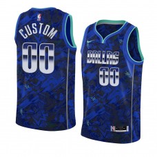 Dallas Mavericks #00 Custom Select Series Camo Jersey Royal