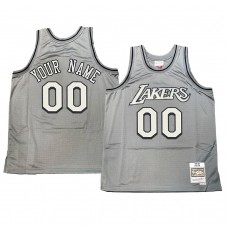 Los Angeles Lakers Custom Hardwood Classics Throwback Jersey Gray