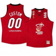 Custom Miami Heat My Towns Unknwu Jersey Red Men