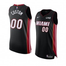 Miami Heat Custom Authentic Icon Edition Jersey Black