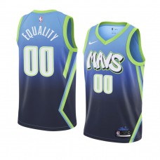 Custom Dallas Mavericks City Jersey Blue