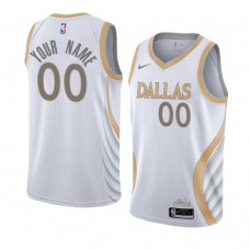 Custom Dallas Mavericks City Jersey 2020-21 White