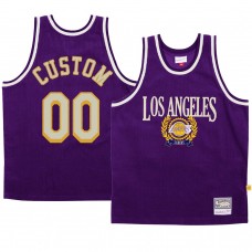 Custom Los Angeles Lakers Council Fashion Jersey Purple