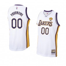 Los Angeles Lakers Custom Hardwood Classics Jersey White