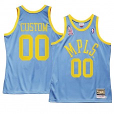 Los Angeles Lakers Custom MPLS Throwback Minneapolis 5x championship Jersey Blue