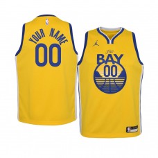 Custom Golden State Warriors Statement Jersey Gold