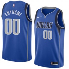 Men's Dallas Mavericks #00 Custom Royal Nike New Swingman Icon Edition Jersey