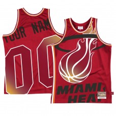 Miami Heat Custom Blown Out Swingman Jersey Red