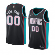 Memphis Grizzlies Custom Hardwood Classics Jersey Swingman Black