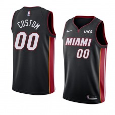 Miami Heat Custom Icon Edition Swingman Jersey Black