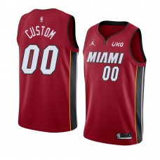 Miami Heat Custom Statement Edition Jersey Swingman Red