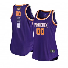 Phoenix Suns Custom Women 2021 NBA Playoffs Tank Jersey Purple