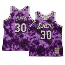 Los Angeles Lakers Damian Jones Galaxy Hardwood Classics Jersey Purple