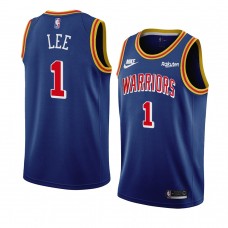 Golden State Warriors Damion Lee Classic Edition 75th anniversary Jersey Blue