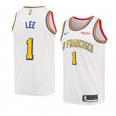 Damion Lee Golden State Warriors Classic Edition Jersey Swingman Badge White